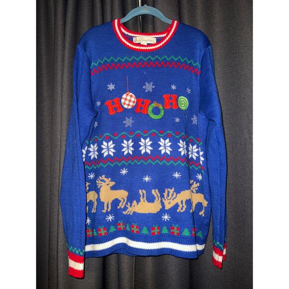 Ugly Christmas Sweater Xmas Size Large - Picture 1 of 3